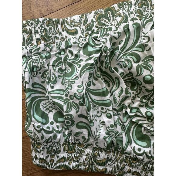 Tuckernuck Hyacinth House Green Floral Gina Crop Top $98 NWT Extra Small XS - Picture 3 of 5